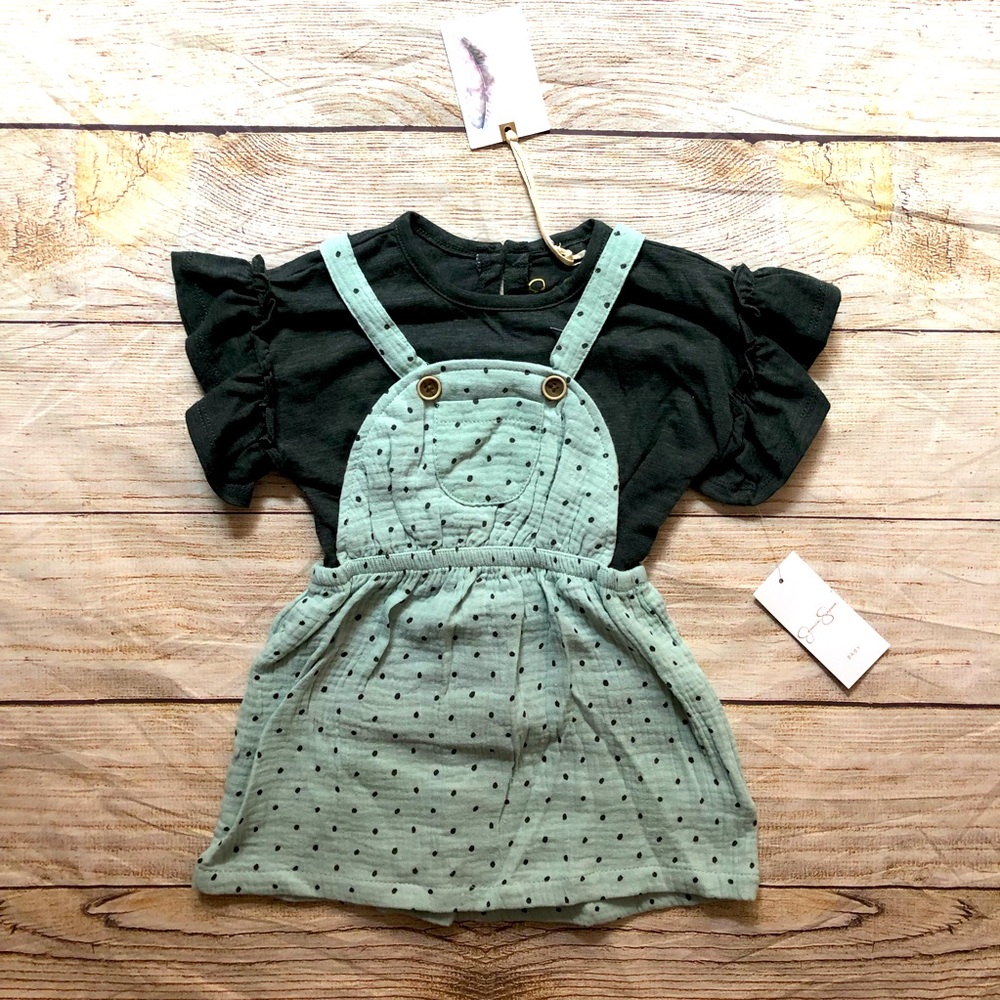 Jessica Simpson Overalls Dress with top - NEW